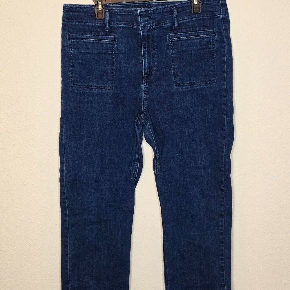 Loft Women's High Rise Straight Denim Jeans, Size 14/32